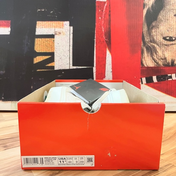 2022 Nike Air Jordan 1 Low Elevate Sail / Coconut Milk / Sanddrift DH7004 101 - Picture 11 of 13